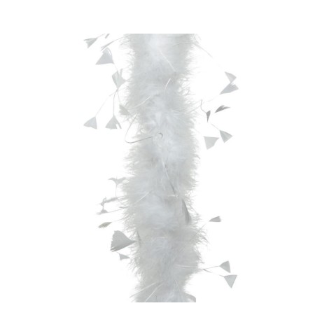 BOA DI PIUME D15XH184CM BIANCO